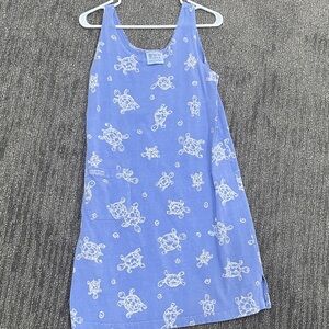 Vintage Fresh Produce Lilac Dress w/ Painted Turtles